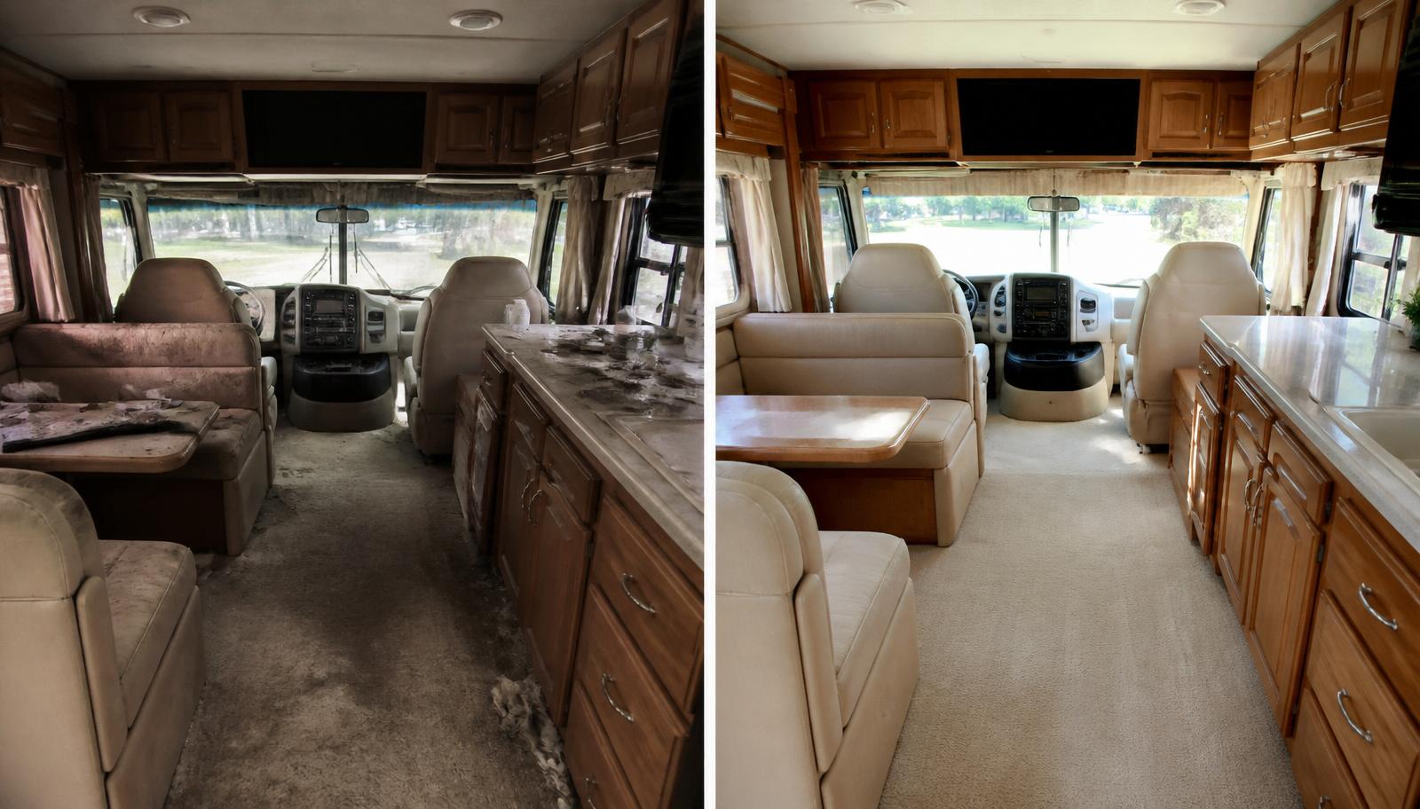 Motorhome Interior - Before & After